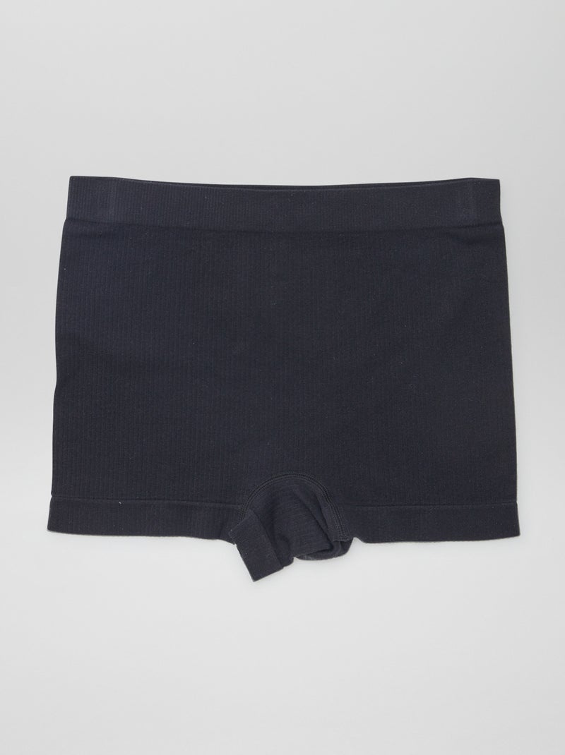 Pack de 2 shorties de punto acanalado Blanco - Kiabi