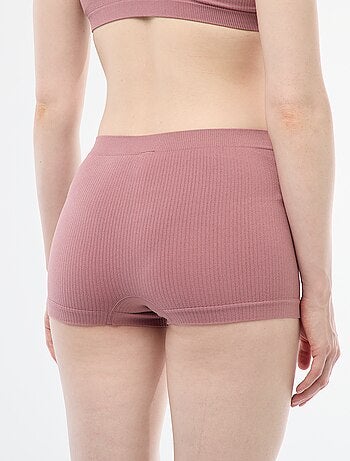 Pack de 2 shorties de punto acanalado