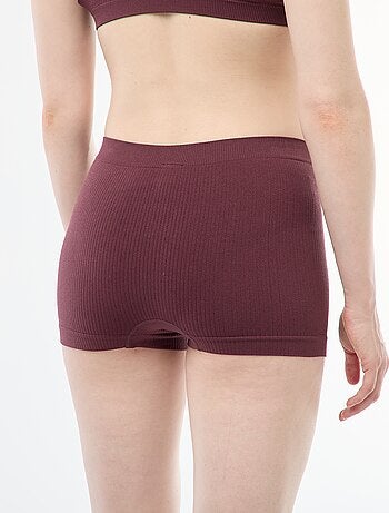 Pack de 2 shorties de punto acanalado