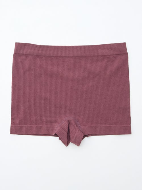 Pack de 2 shorties de punto canalé - Kiabi