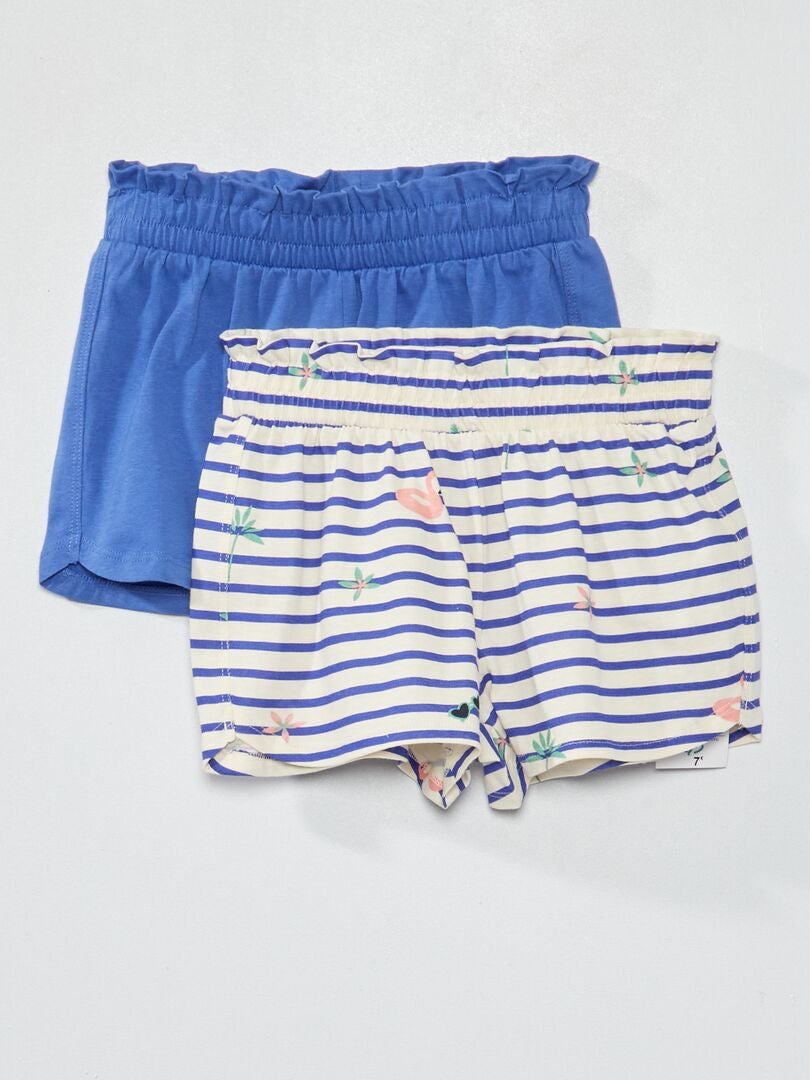 Pack de 2 shorts BEIGE - Kiabi