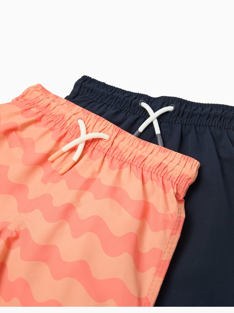 Pack de 2 shorts de baño, MO Fashion Naranja - Kiabi