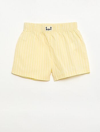 Conjunto de 2 shorts de noche de popelín de algodón