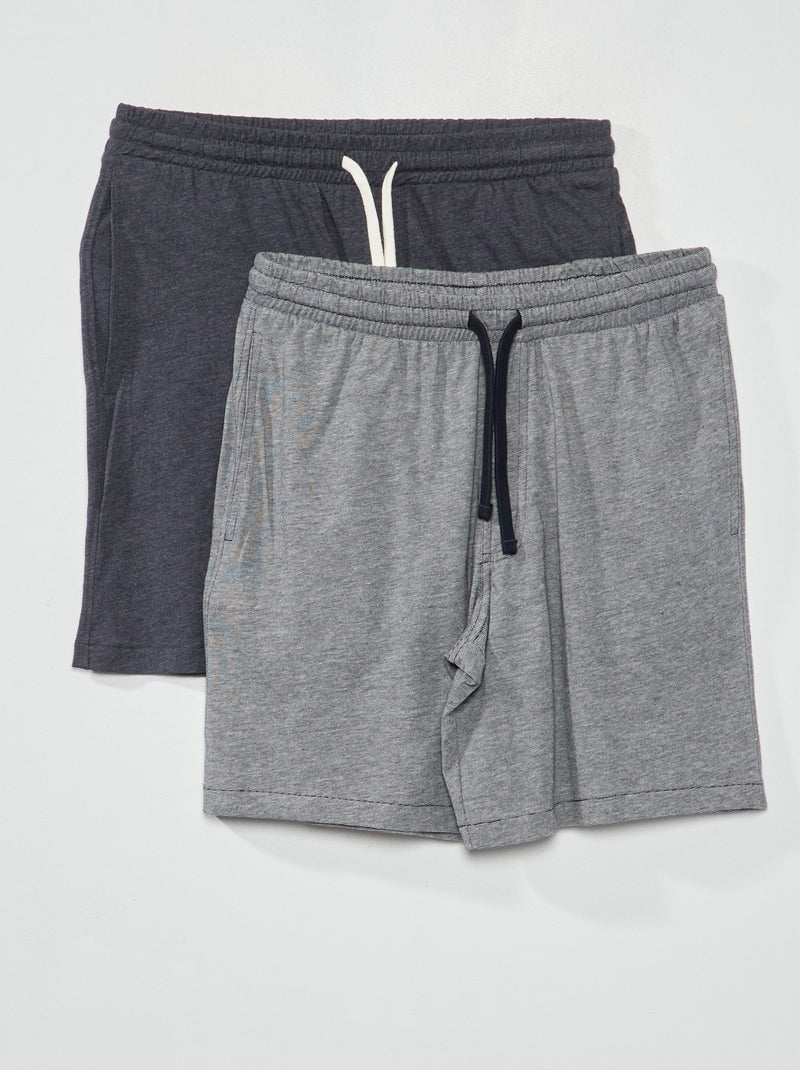 Pack de 2 shorts de pijama AZUL - Kiabi