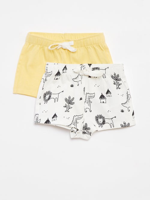 Pack de 2 shorts de punto - 2 piezas - Kiabi