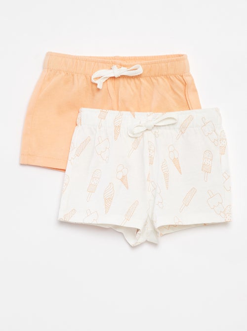 Pack de 2 shorts de punto - 2 piezas - Kiabi