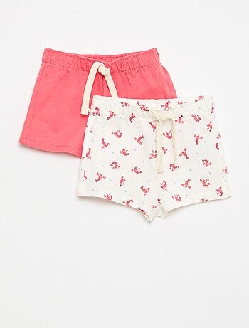 Pack de 2 shorts de punto