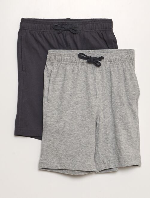 Pack de 2 shorts lisos - Kiabi