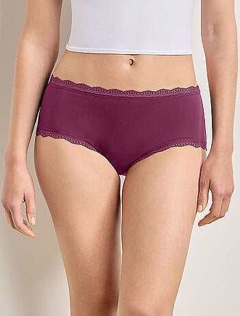 Pack de 2 shortys con bordes de encaje