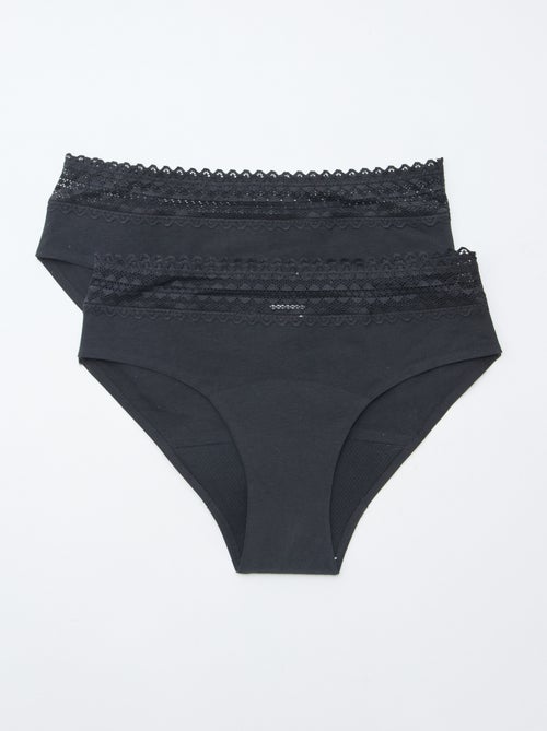 Pack de 2 shortys menstruales flujo ligero - Kiabi