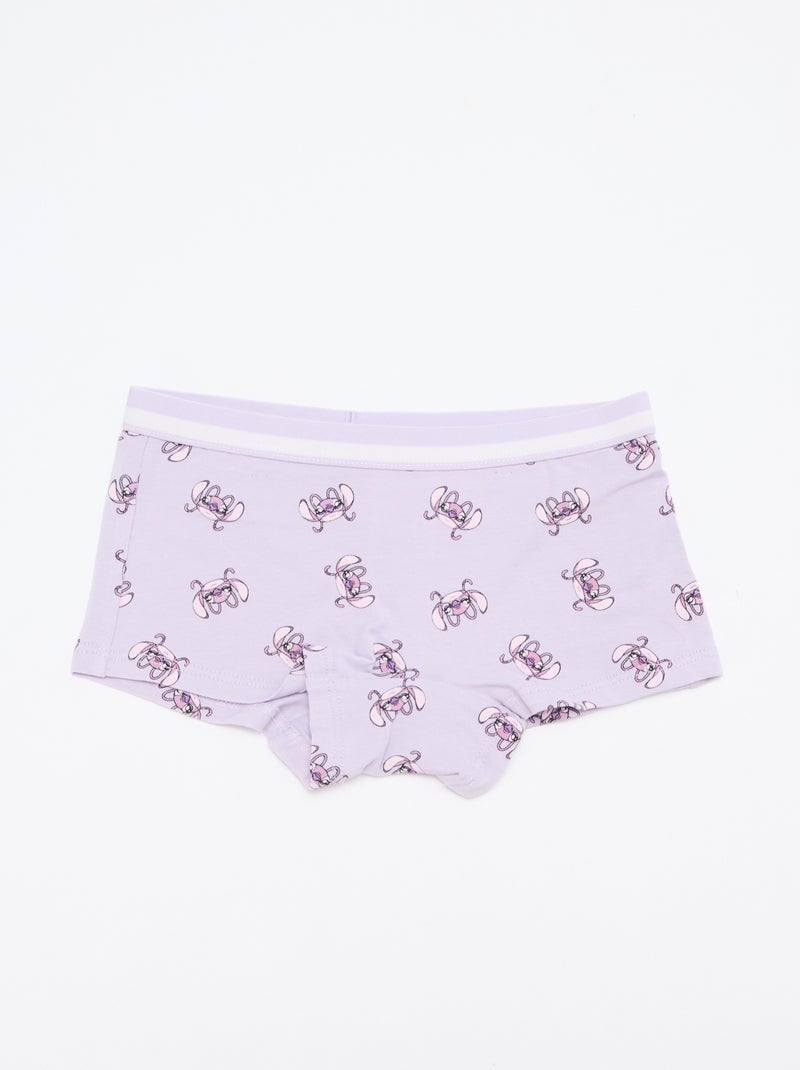 Pack de 2 shortys 'Stitch' Purpura - Kiabi