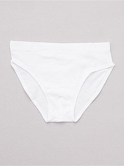 Pack de 2 slips de algodón puro - Kiabi