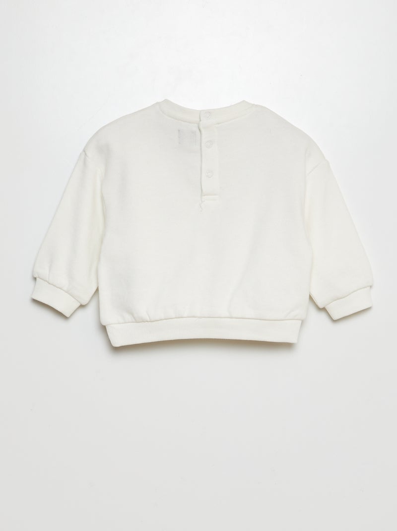 Pack de 2 sudadera lisas oversize BLANCO - Kiabi