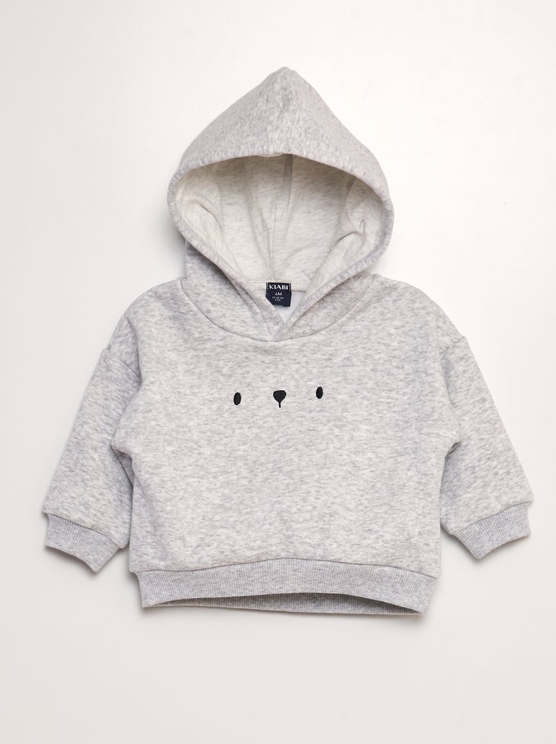 Pack de 2 sudaderas con capucha - 2 piezas GRIS - Kiabi