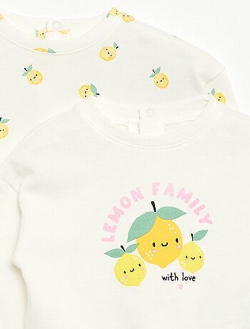 Pack de 2 sudaderas de felpa ligera (felpa) - 2 piezas