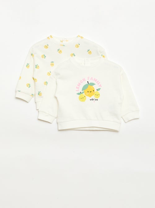 Pack de 2 sudaderas de felpa ligera (felpa) - 2 piezas - Kiabi