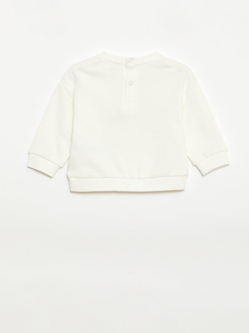Pack de 2 sudaderas de felpa ligera (felpa) - 2 piezas Blanco - Kiabi
