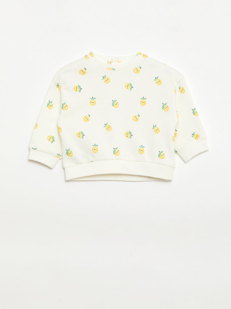 Pack de 2 sudaderas de felpa ligera (felpa) - 2 piezas Blanco - Kiabi