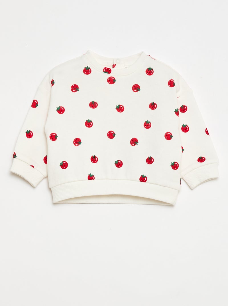 Pack de 2 sudaderas de felpa ligera (felpa) - 2 piezas Blanco - Kiabi
