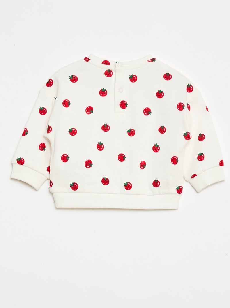 Pack de 2 sudaderas de felpa ligera (felpa) - 2 piezas Blanco - Kiabi