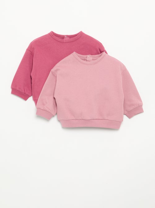 Pack de 2 sudaderas de felpa - Kiabi