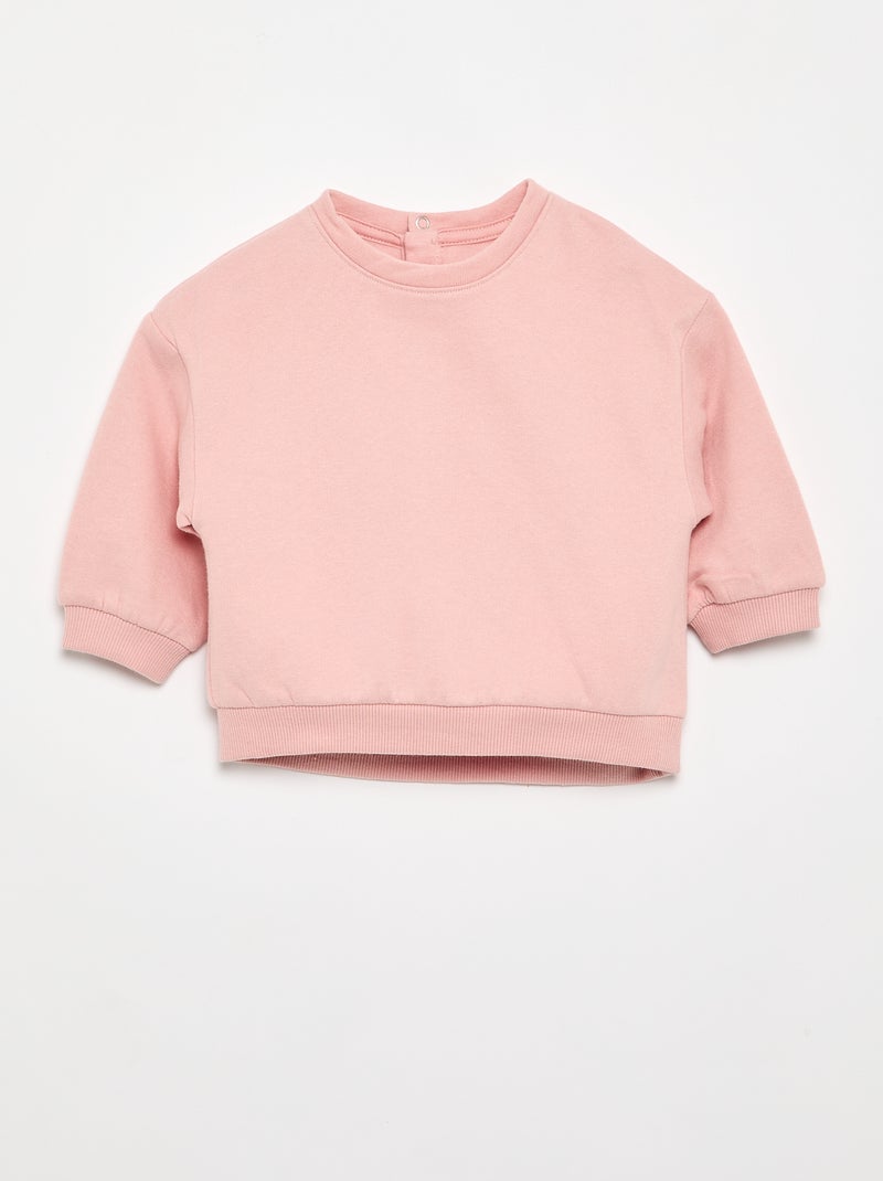 Pack de 2 sudaderas de felpa Rosa - Kiabi
