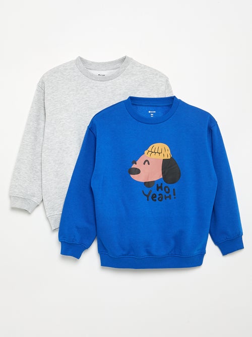 Pack de 2 sudaderas de manga larga - Kiabi