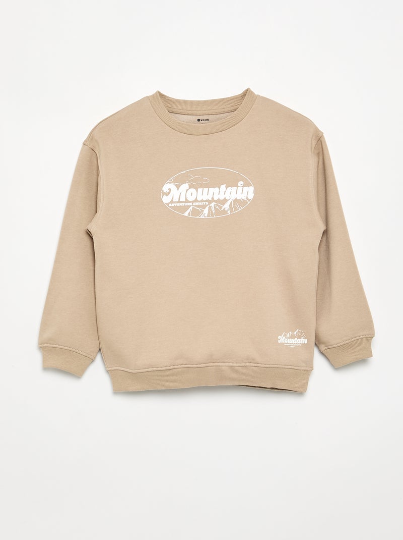 Pack de 2 sudaderas de manga larga Beige - Kiabi