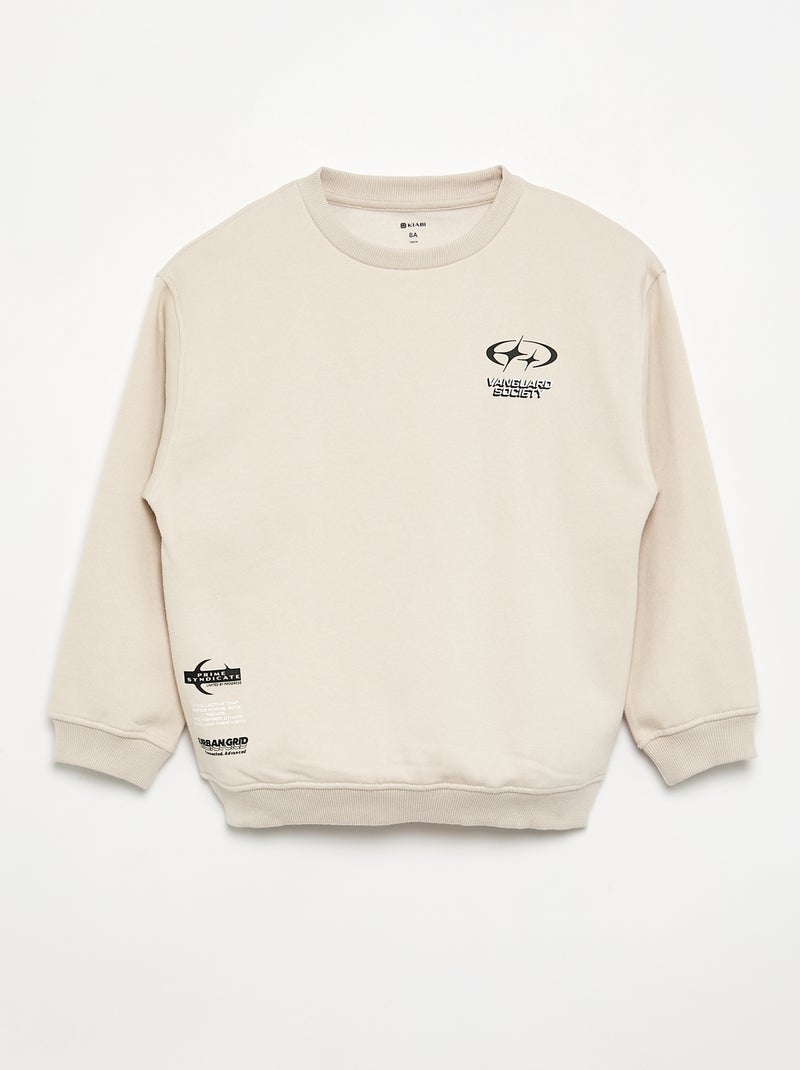 Pack de 2 sudaderas de manga larga Beige - Kiabi