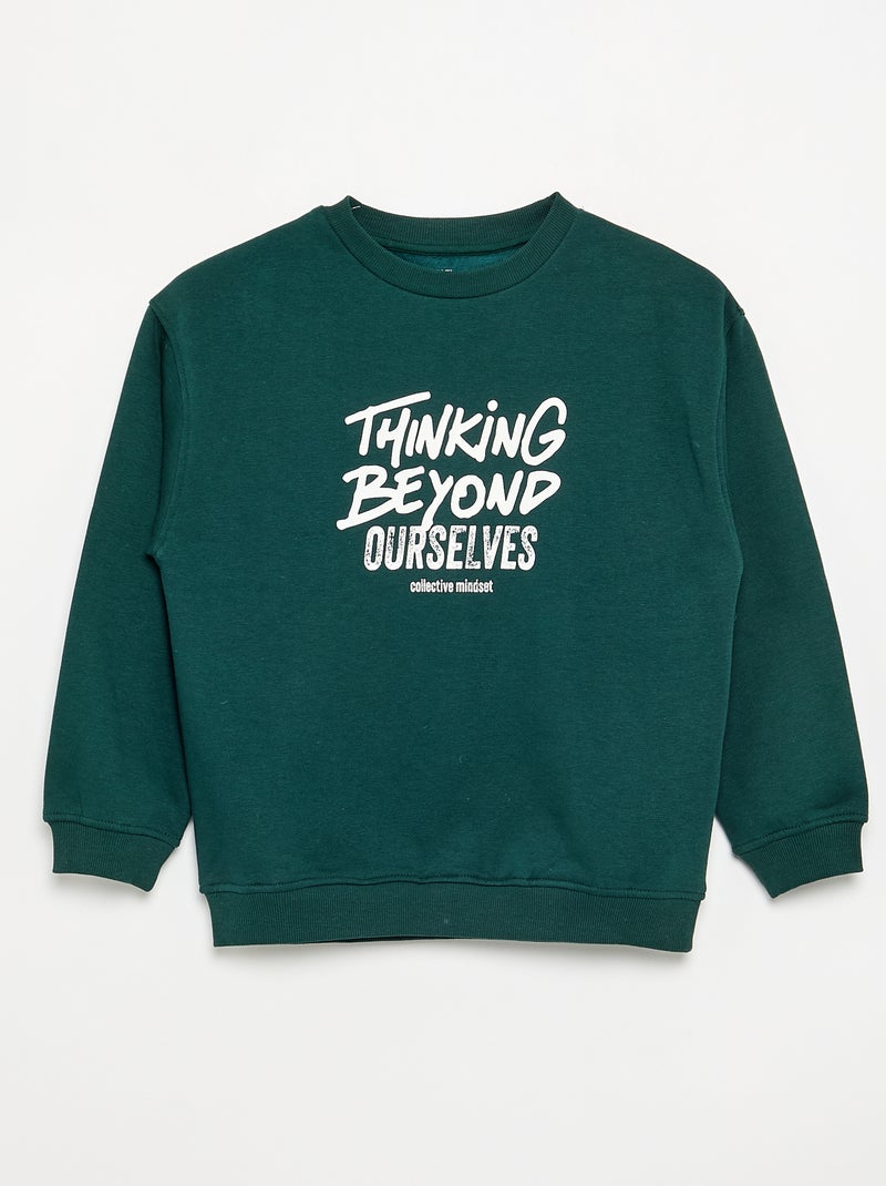Pack de 2 sudaderas de manga larga Verde - Kiabi