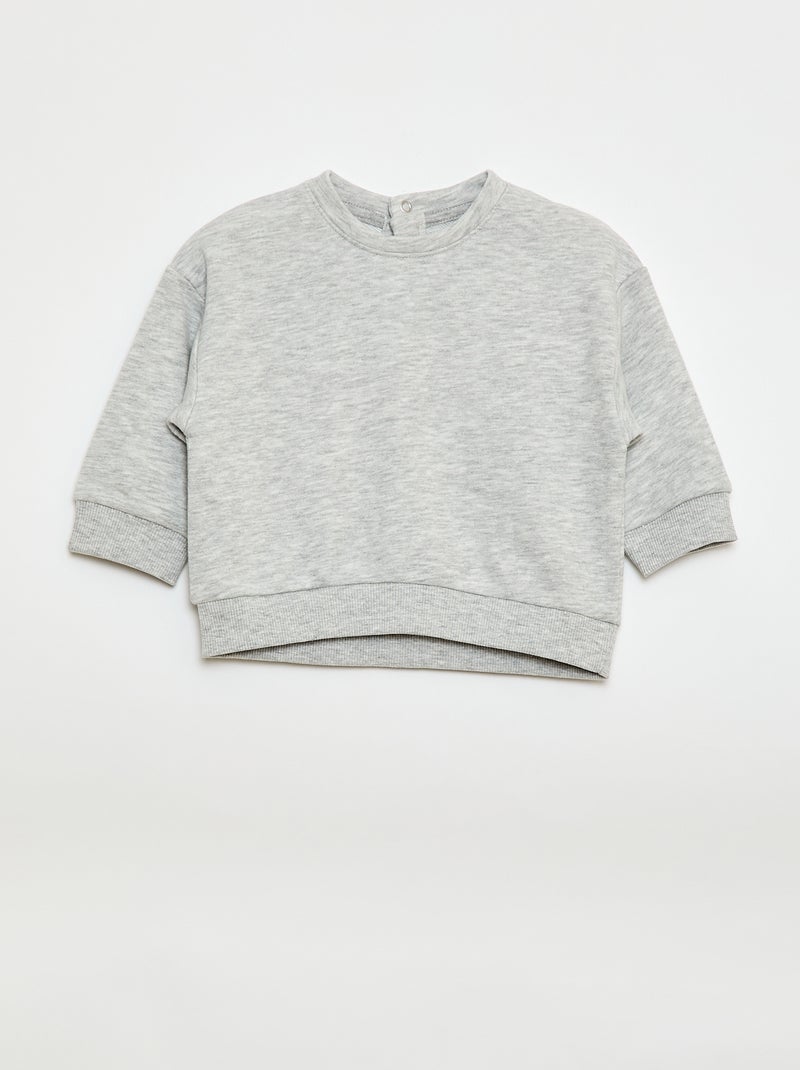 Pack de 2 sudaderas en felpa Gris - Kiabi