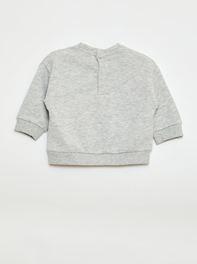 Pack de 2 sudaderas en felpa Gris - Kiabi