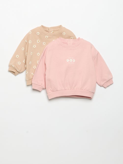 Pack de 2 sudaderas estampadas - Kiabi