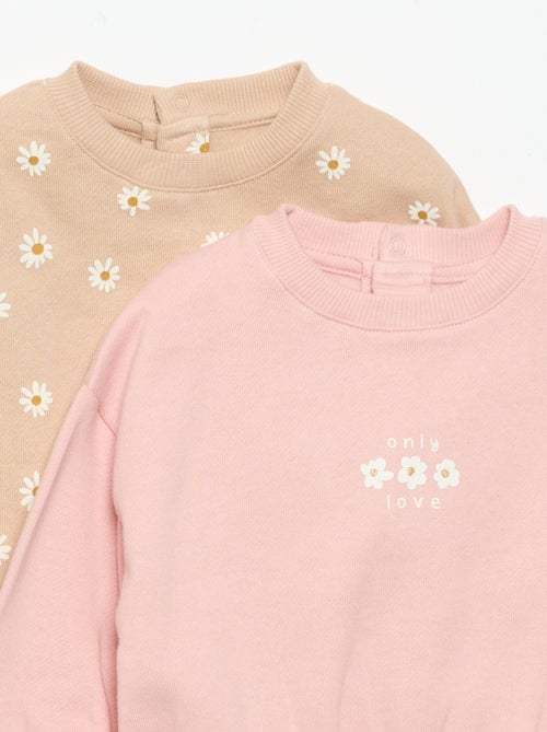 Pack de 2 sudaderas estampadas - Kiabi