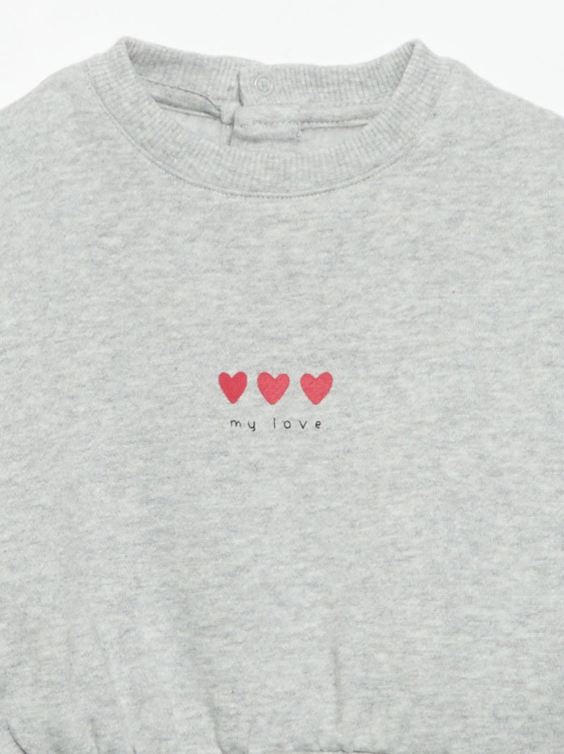 Pack de 2 sudaderas estampadas Blanco - Kiabi