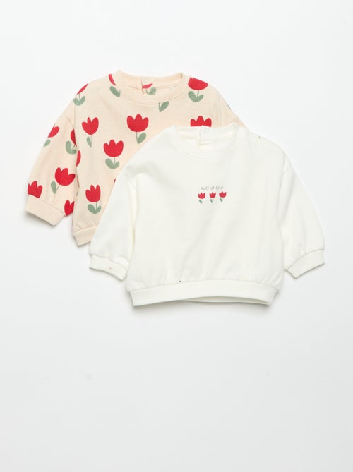 Pack de 2 sudaderas estampadas - Kiabi