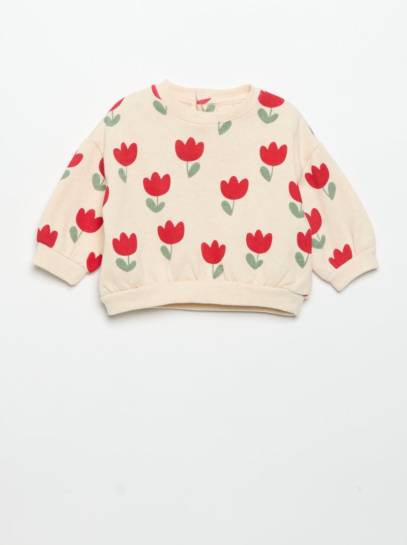 Pack de 2 sudaderas estampadas Blanco - Kiabi