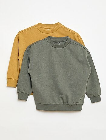 Pack de 2 sudaderas felpa de algodón