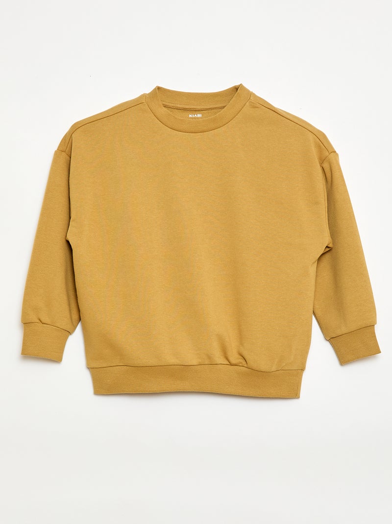 Pack de 2 sudaderas felpa de algodón Amarillo - Kiabi