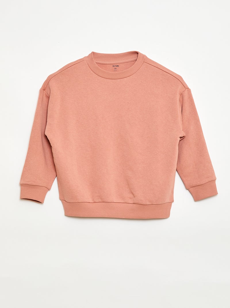 Pack de 2 sudaderas felpa de algodón Rosa - Kiabi