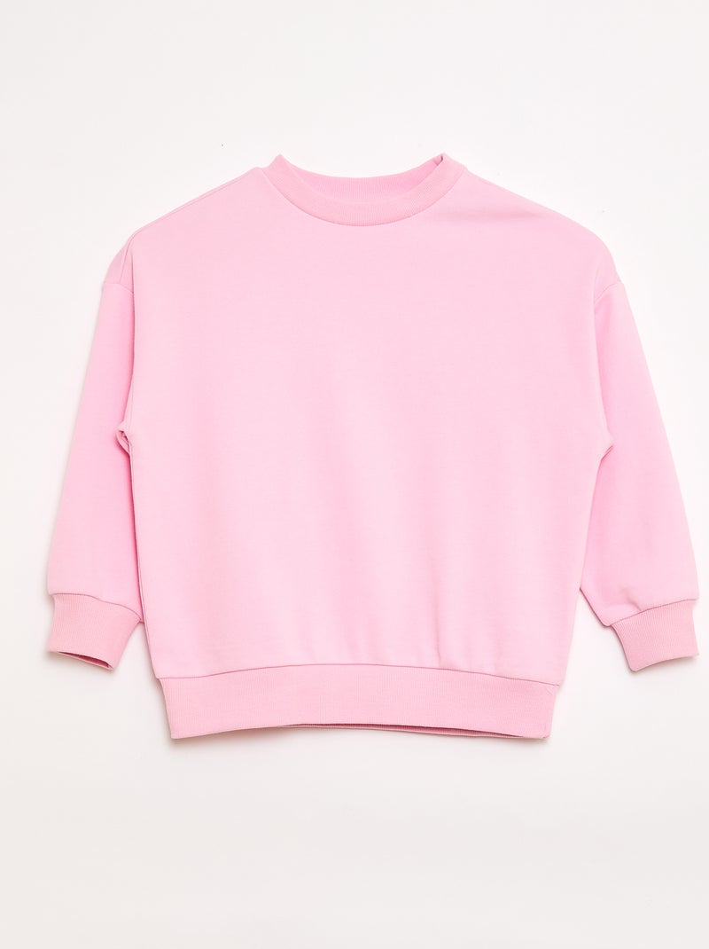 Pack de 2 sudaderas felpa de algodón Rosa - Kiabi