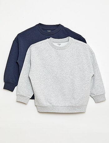 Pack de 2 sudaderas french terry de algodón