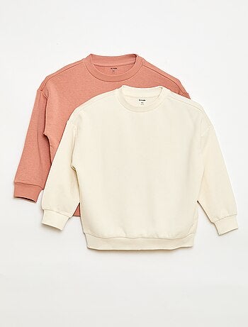 Pack de 2 sudaderas french terry de algodón