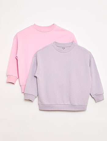 Pack de 2 sudaderas french terry de algodón