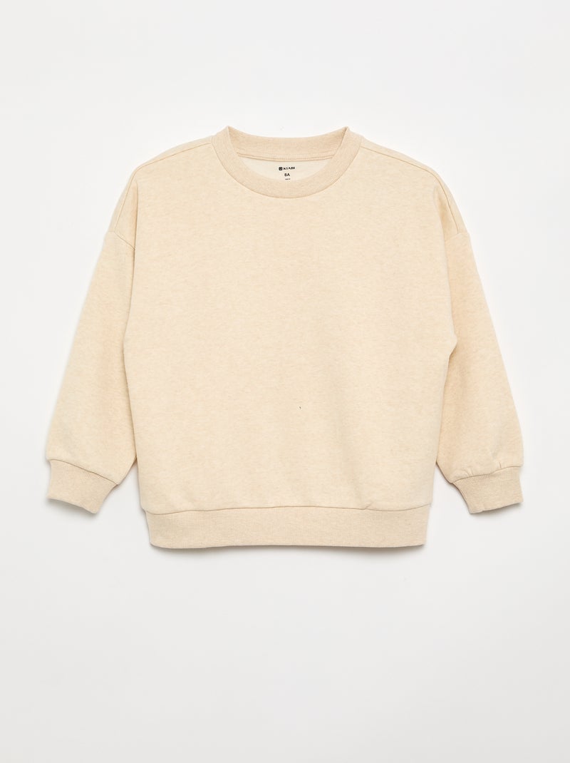 Pack de 2 sudaderas lisas Beige - Kiabi