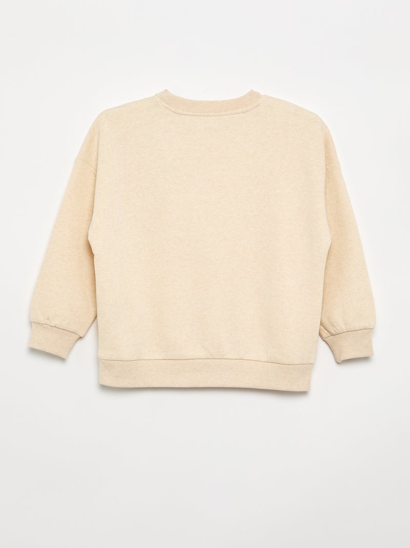 Pack de 2 sudaderas lisas Beige - Kiabi