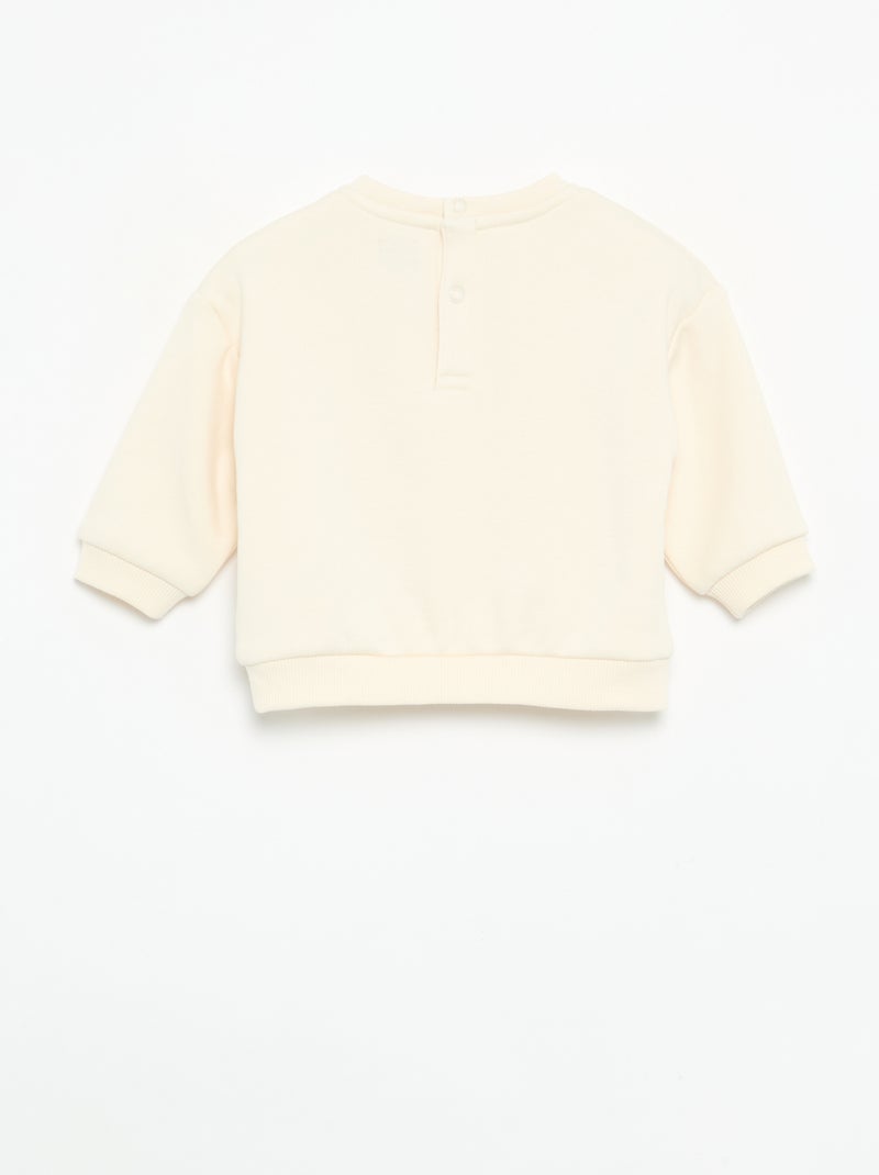 Pack de 2 sudaderas lisas Blanco - Kiabi