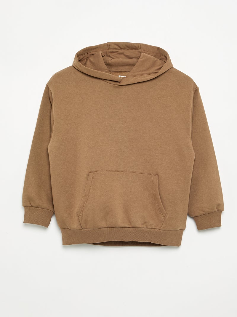 Pack de 2 sudaderas lisas con capucha Beige - Kiabi