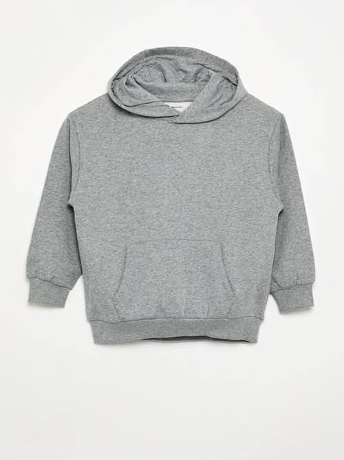 Pack de 2 sudaderas lisas con capucha - Kiabi