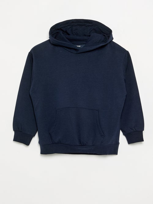 Pack de 2 sudaderas lisas con capucha - Kiabi
